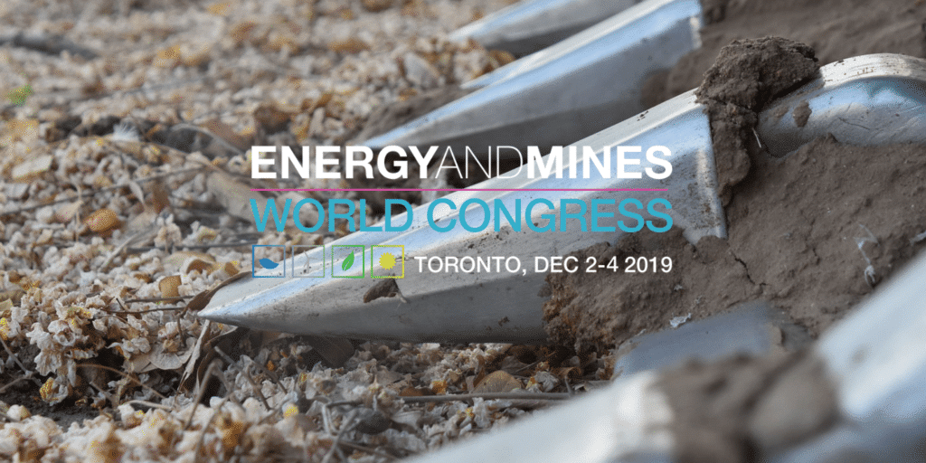 Release attending the Energy and Mines World Congress in Toronto ...